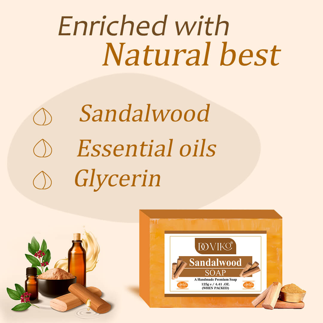 Sandalwood Soaps - Pack of 6 - Composition