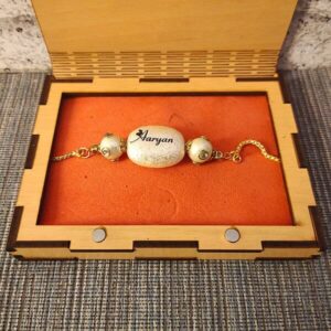 Personalized Rakhi in Wooden Gift Box