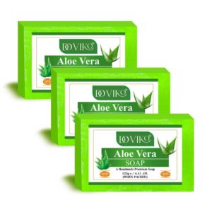 Doviko Pure Aloe Vera Soaps - Pack of 3 (375gm)