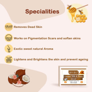 Doviko Organic Coconut Milk & Honey Soap - Specialties