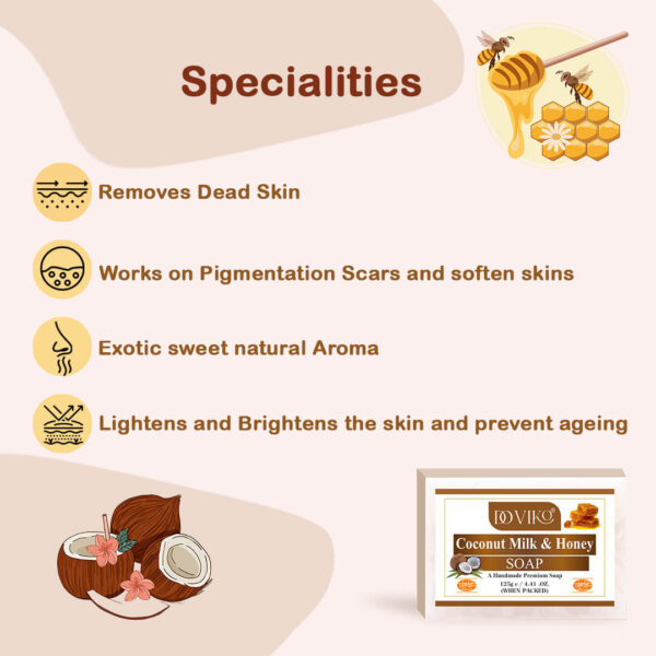 Doviko Organic Coconut Milk & Honey Soap - Specialties