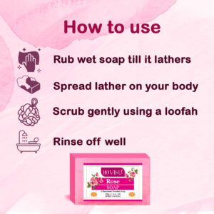 Doviko Natural Rose Soap - Use