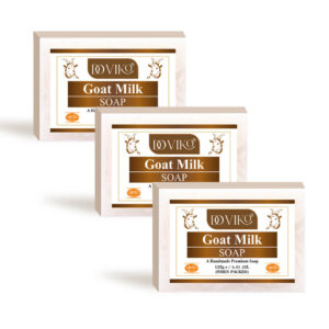 Doviko Goat Milk Soap for Men & Women - Pack of 3 (375 g)