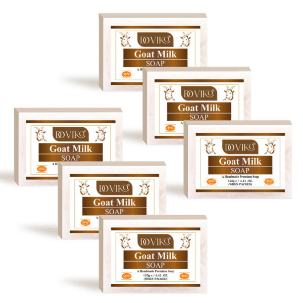 Doviko Goat Milk Soap - Pack of 6 (750gm) Doviko Goat Milk Soap - Pack of 6 (750gm)