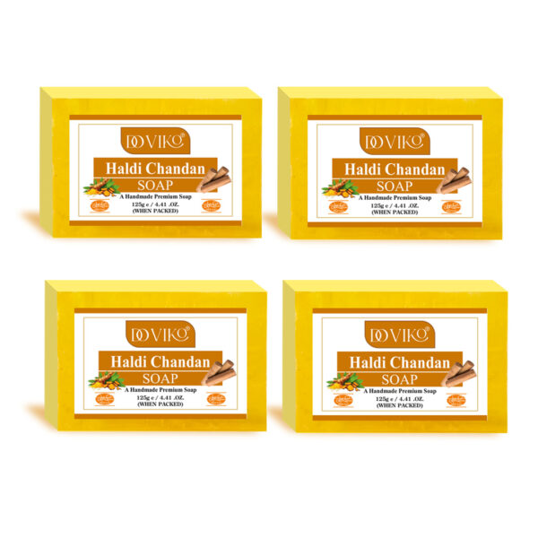 Doviko Natural Haldi Chandan Soap - Pack of 4 (500gm) Doviko Natural Haldi Chandan Soap - Pack of 4 (500gm)