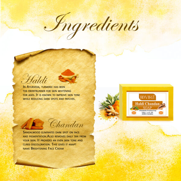 Doviko Pure Haldi Chandan Soap - Ingredients