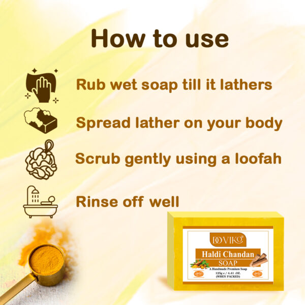 Doviko Pure Haldi Chandan Soap - Use