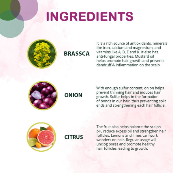 Onion Oil for Hair - Ingredients