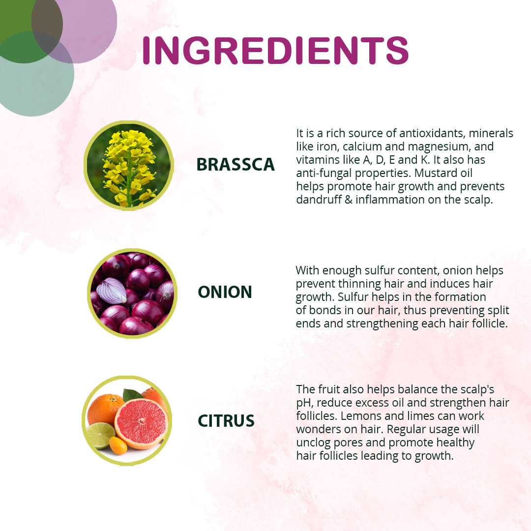 Onion Oil for Hair - Ingredients