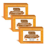 Doviko Natural Sandalwood Soap - Pack of 3 (375gm)