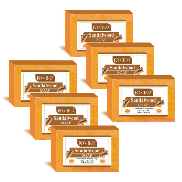 Doviko Herbal Sandalwood Soaps - Pack of 6 (750g)