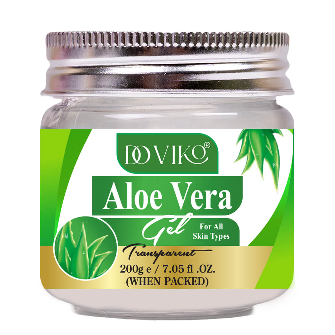 Doviko Organic Aloe Vera Transparent Gel for Hair & Skin - Pack of 1 (100 g)